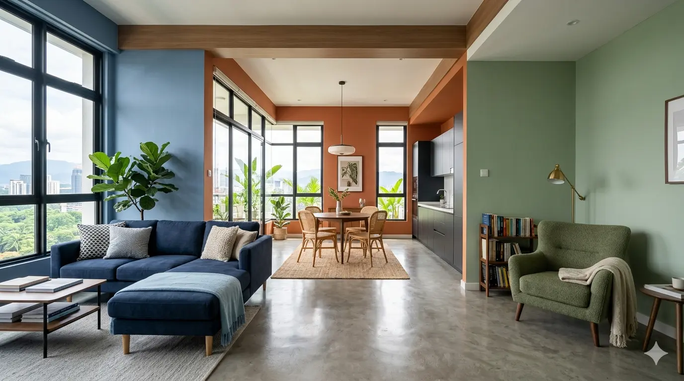 Color Psychology in Interior Design: Choosing the Right Colours for Malaysian Homes - Outbox Design interior design blog
