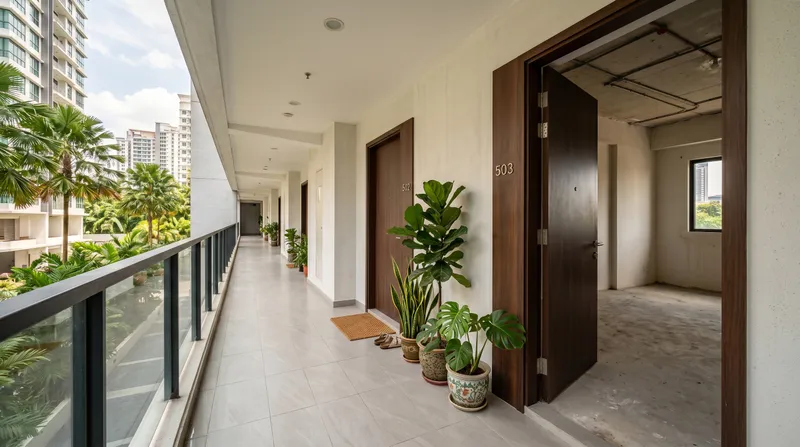 Condo management office renovation approval form and renovation deposit receipt in a Malaysian condominium