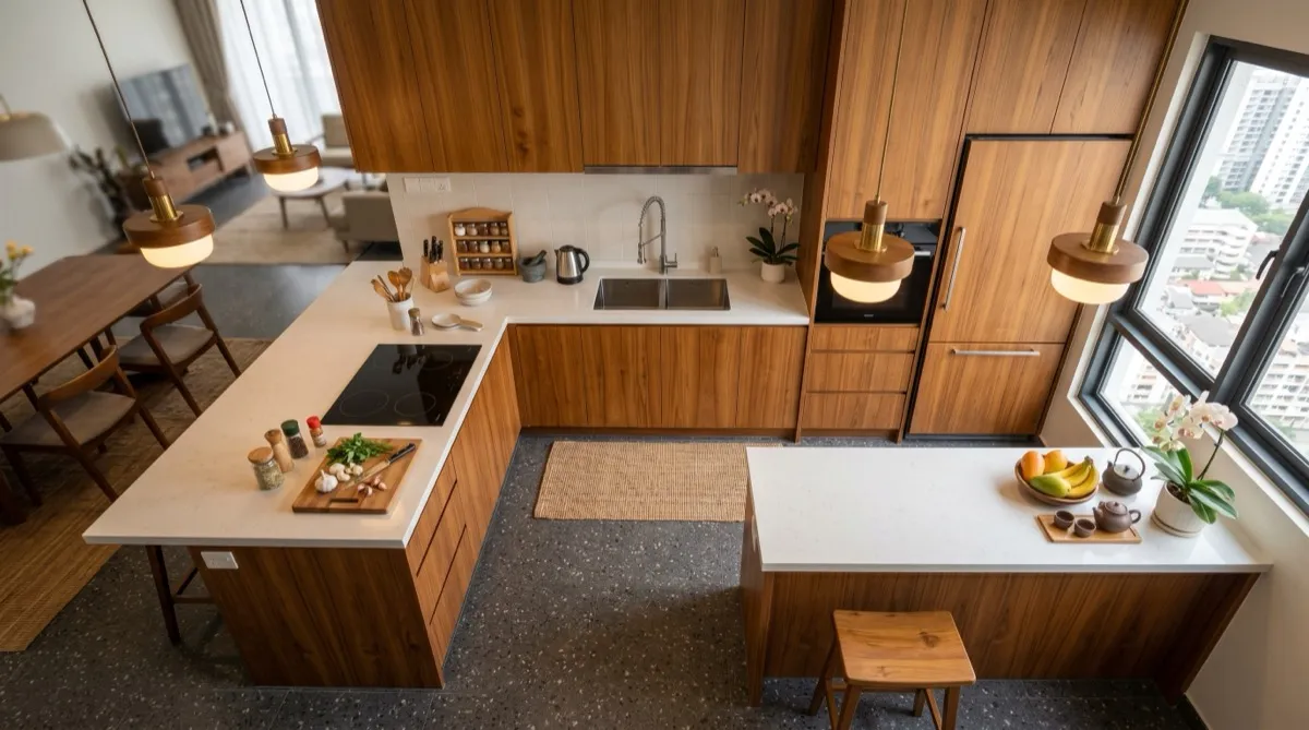 Kitchen Layout Guide: Which Configuration Works for Malaysian Homes? - Outbox Design interior design blog