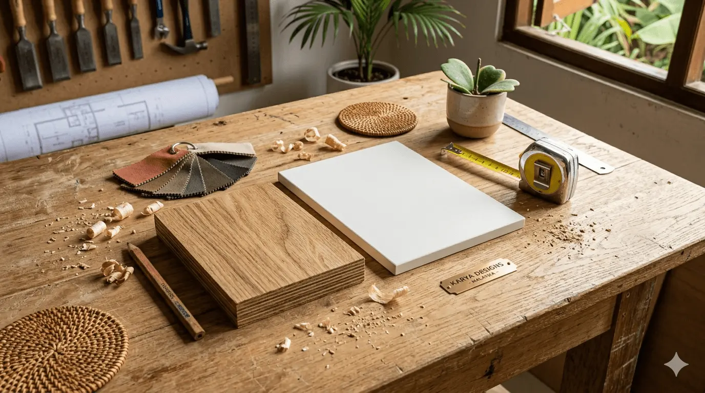 Melamine vs Plywood in Malaysia: Which Is Better? Complete Guide (2026) - Outbox Design interior design blog