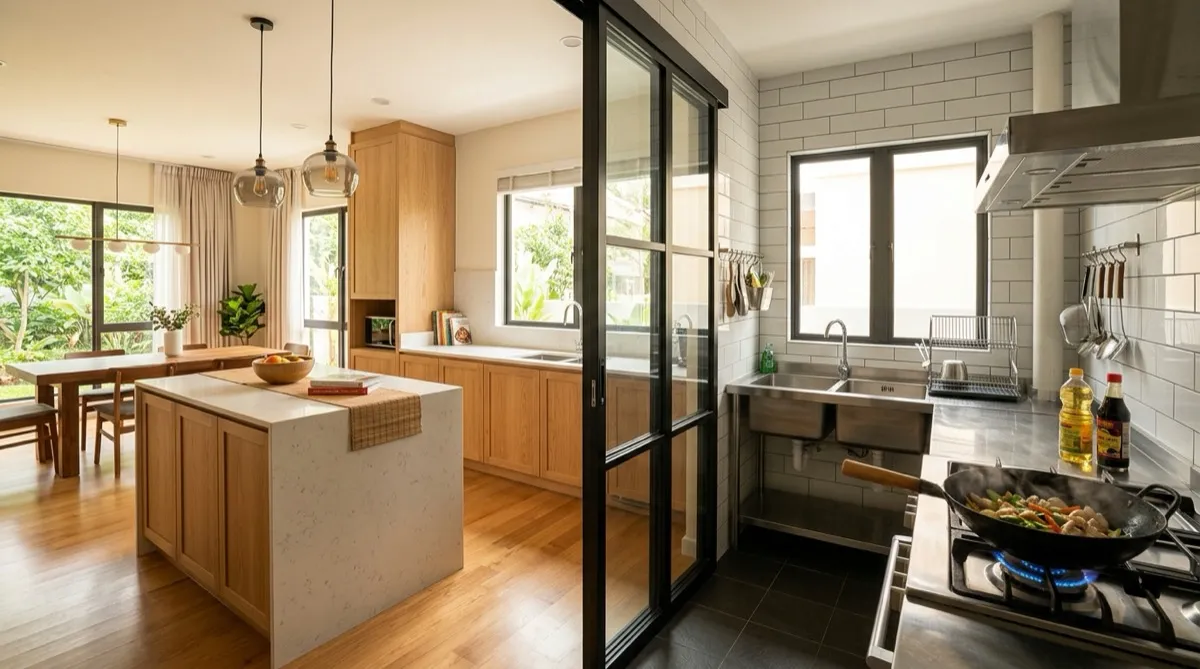 Wet Kitchen vs Dry Kitchen Design Malaysia: Complete Guide (2026) - Outbox Design interior design blog